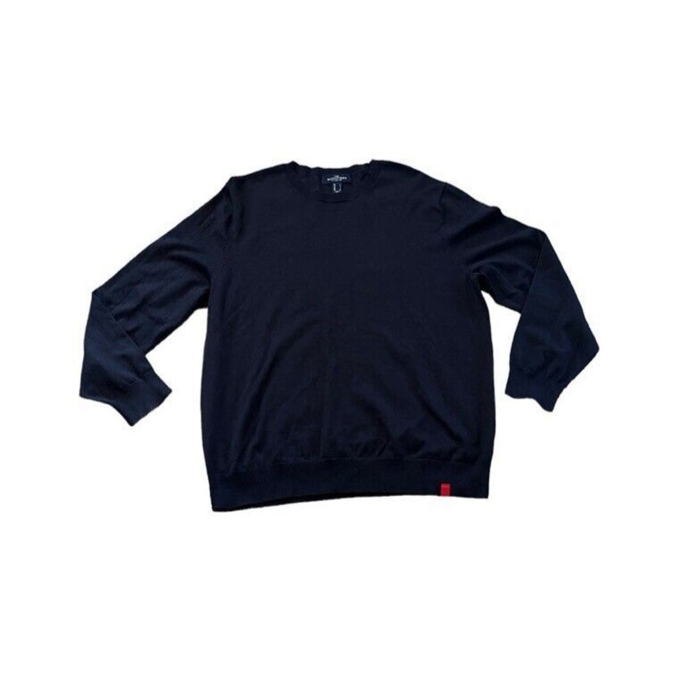 Lands' End Men's Crewneck Sweater in Navy